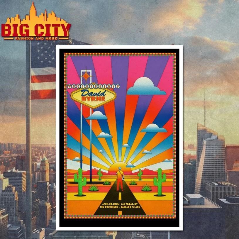 David Byrne Las Vegas NV 4-20-2026 Poster Shirt