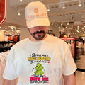 Grinch sorry my nice button is out of order but my bite me works just fine shirt