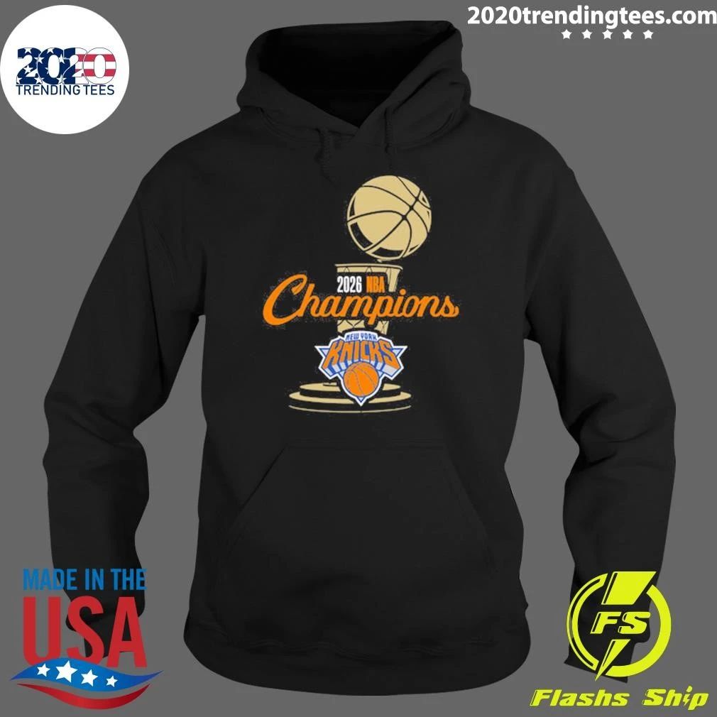 Stadium Essentials Knicks 2026 NBA Champions Trophy Urban Tee Shirt