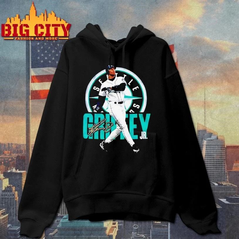 Ken Griffey Jr Seattle Mariners MLB pose Signature Shirt