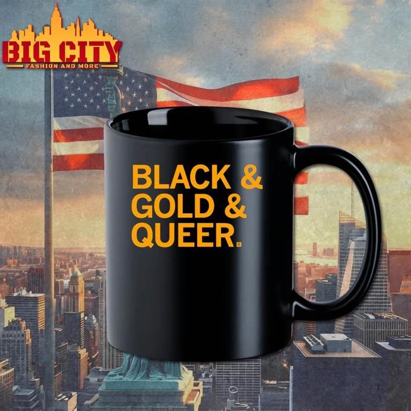 Black & Gold & Queer Graphic Shirt