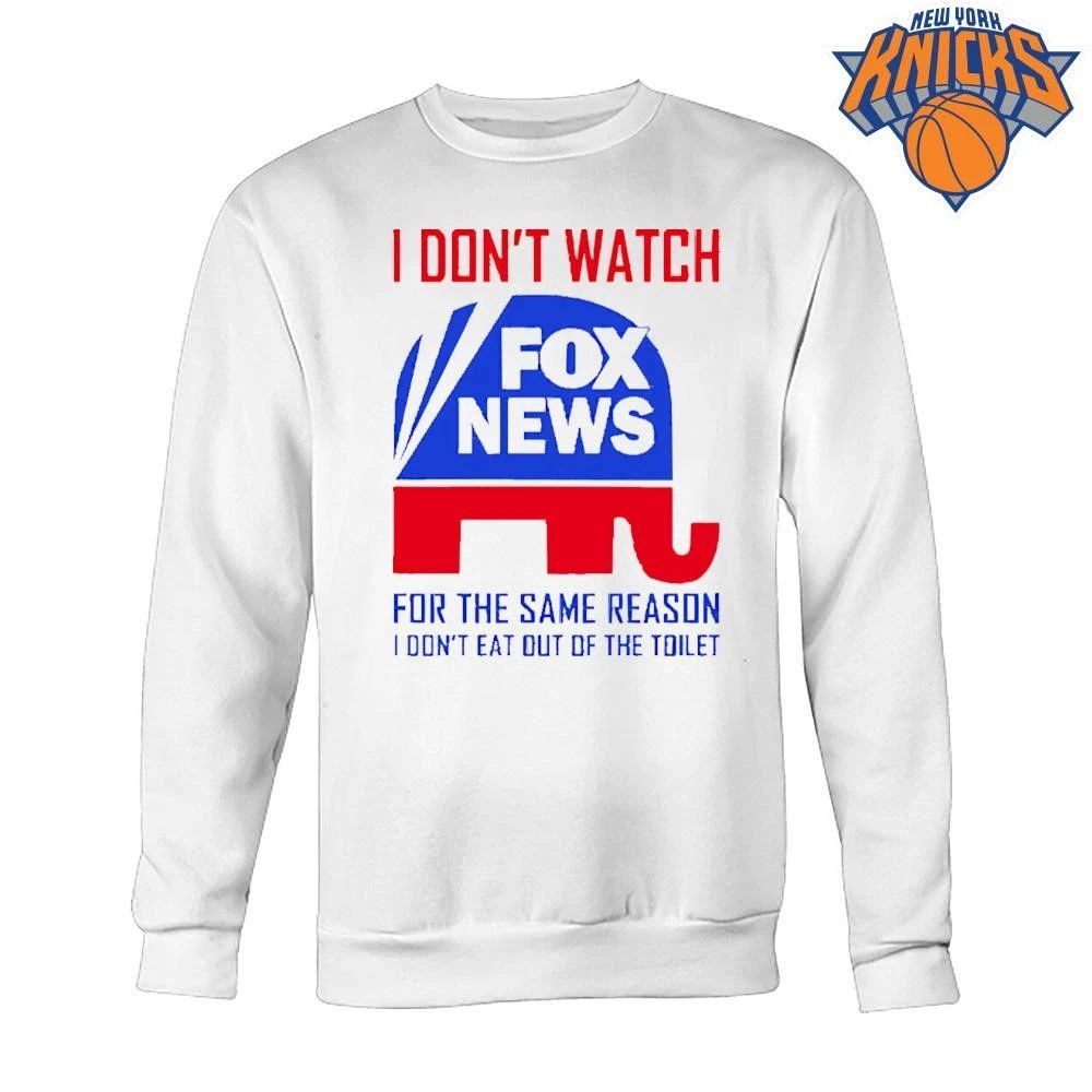 Anti Fox News Republican Elephant Toilet Funny Political Satire Shirt