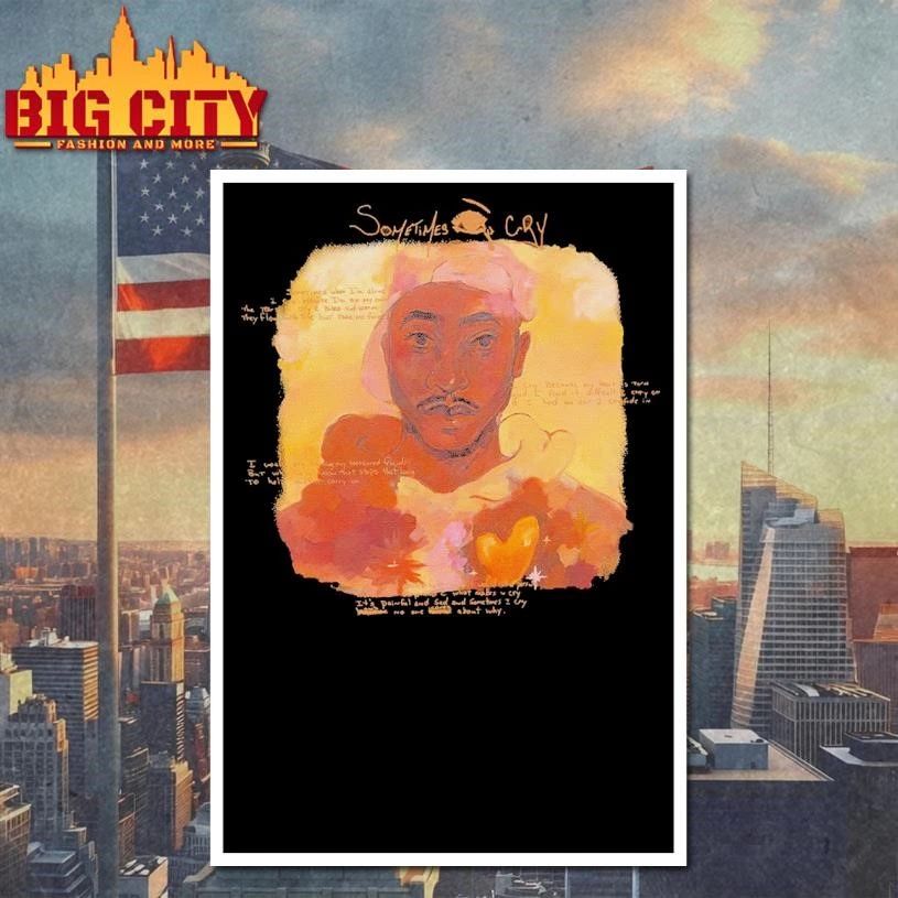 2Pac Sometimes Cry Brown Graphic Shirt