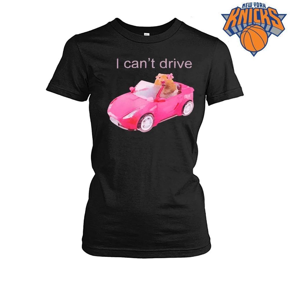 I Can’t Drive Cute Hamster Pink Convertible Car Meme T Shirt