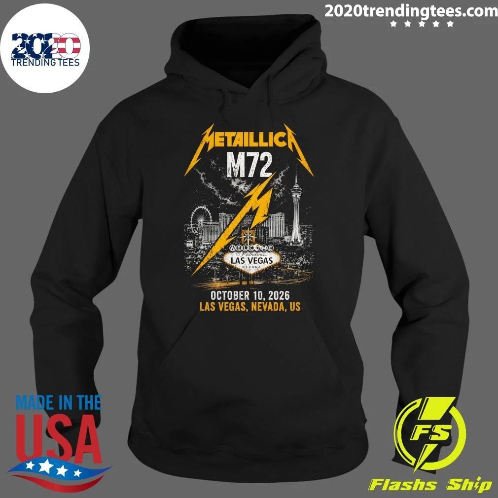Metallica M72 Welcome To Fabulous Las Vegas Nevada October 10, 2026 Las Vegas, Nevada, U.S Shirt