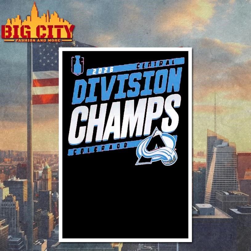 Colorado Avalanche NHL 2026 Central Division Champions Locker Room Shirt