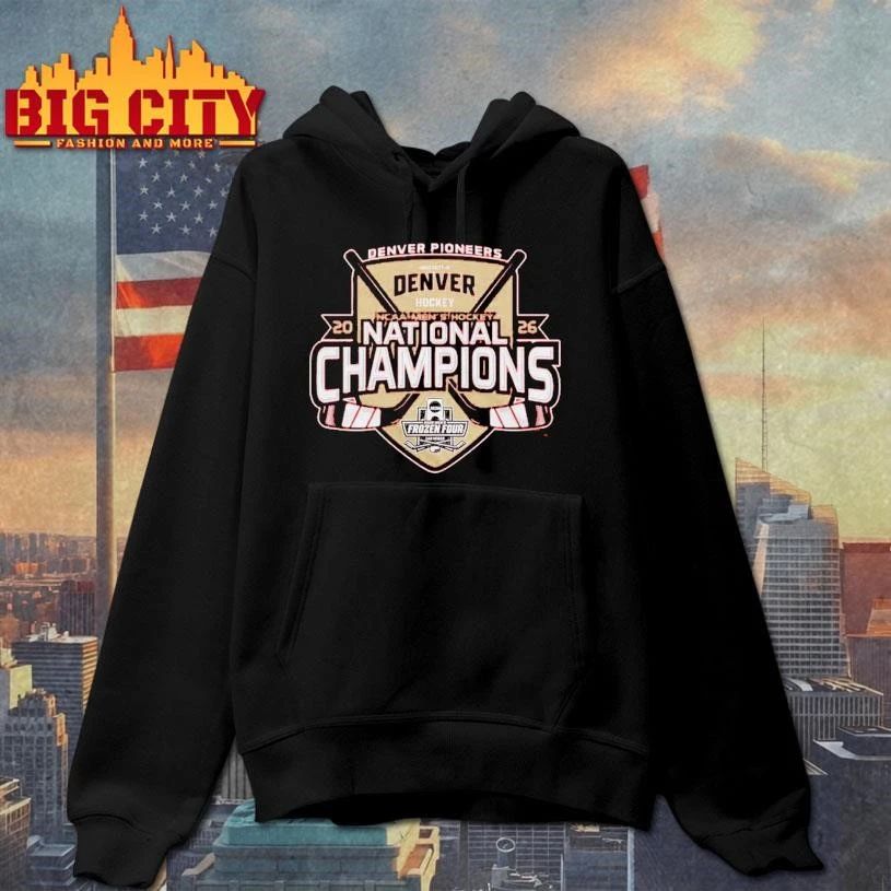 Denver Pioneers 2026 NCAA Frozen Four Men’s Ice Hockey National Champions Red Shirt
