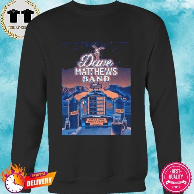 Dave Matthews Band Camden New Jersey 2026 Venue Poster At Freedom Mortgage Pavilion On July 10 And 11 2026 T-Shirt