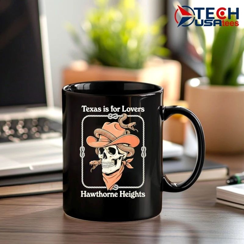 Texas is for lovers hawthorne heights cowboy skull shirt