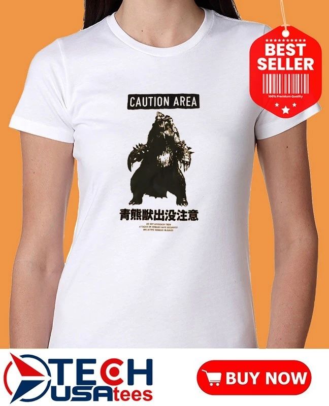 Caution Area Monster Hunter Japanese shirt
