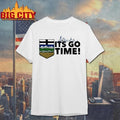 Alberta Its Go Time Canadian Province Crest Flag Hockey Fan T Shirt