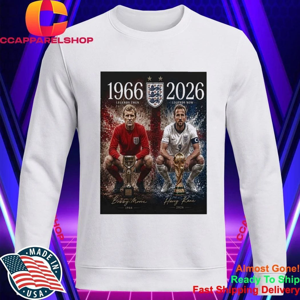 England 1966 2026 60th Anniversary Bobby Charlton Harry Kane World Cup Tribute Shirt