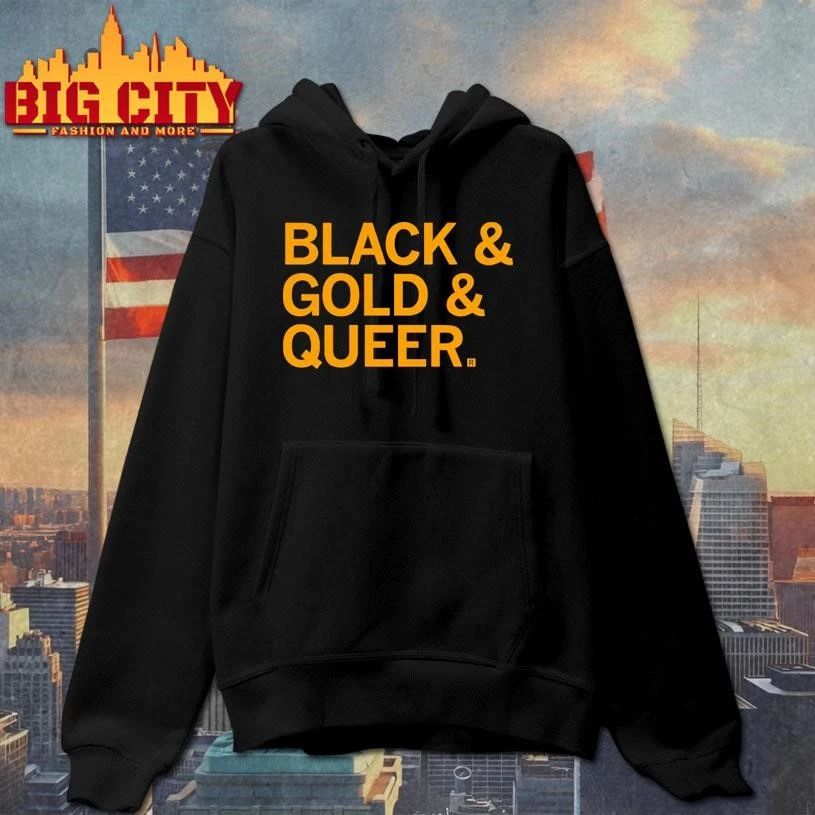 Black & Gold & Queer Graphic Shirt