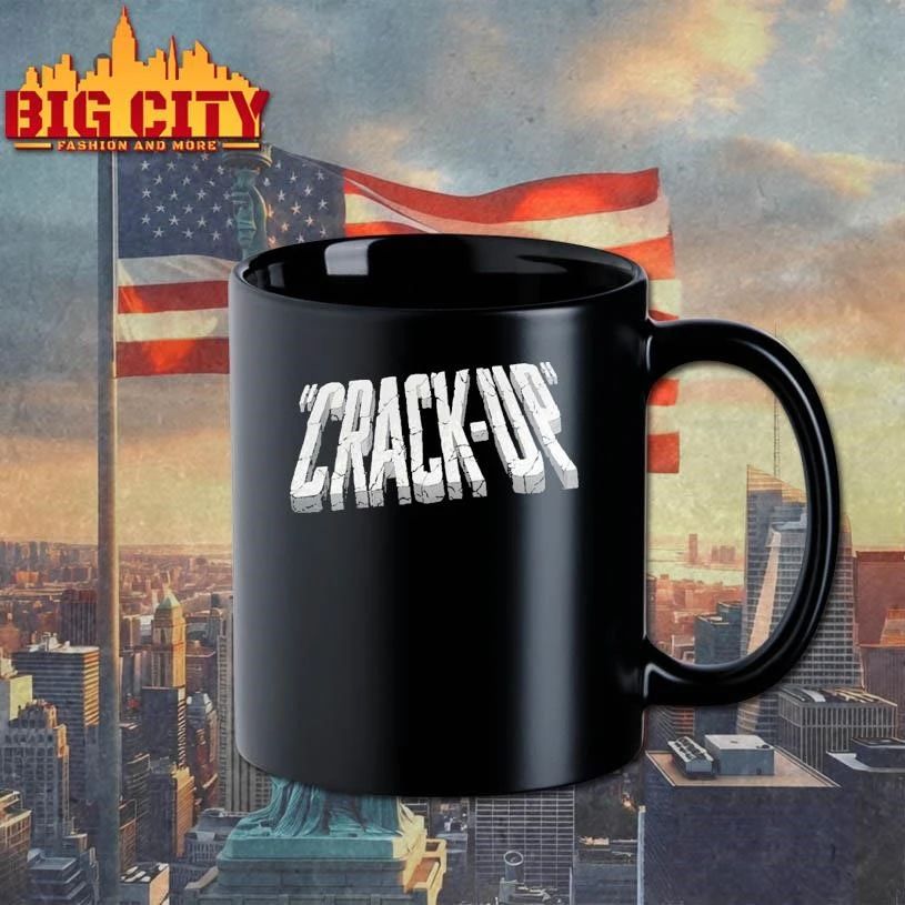 3D Crack Up Cracked Stone Comic Text Streetwear Shirt