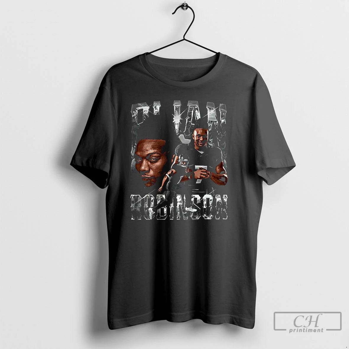 Classic Bijan Robinson Atlanta Falcons Football Bling Graphic T Shirts