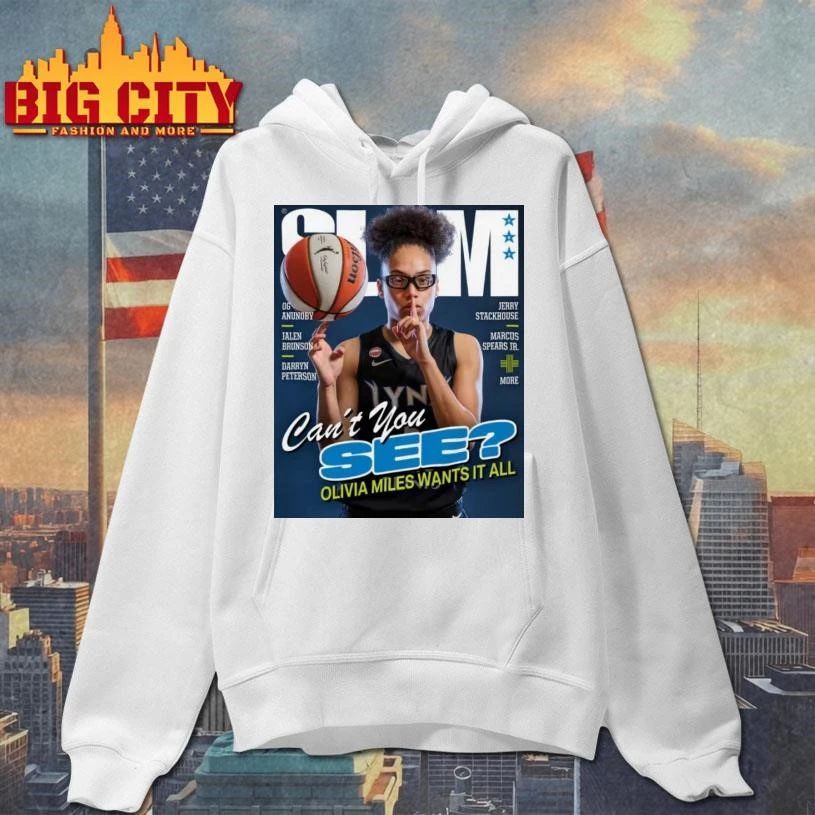 SLAM Magazine Olivia Miles Basketball Star Can’t You See Sports Fan T Shirt