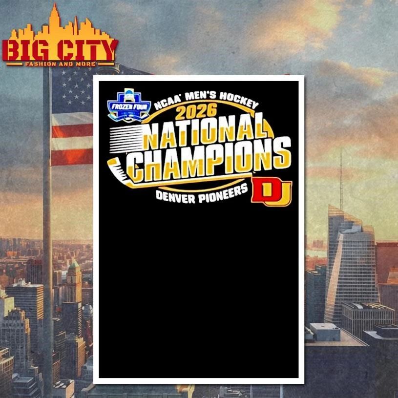Denver Pioneers Mens Ice Hockey National Champions 26 Shirt