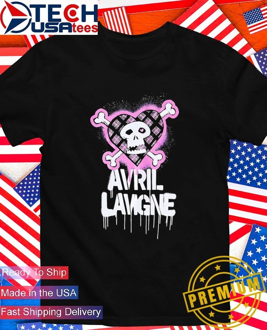 Avril Lavigne Pink Punk Skull shirt