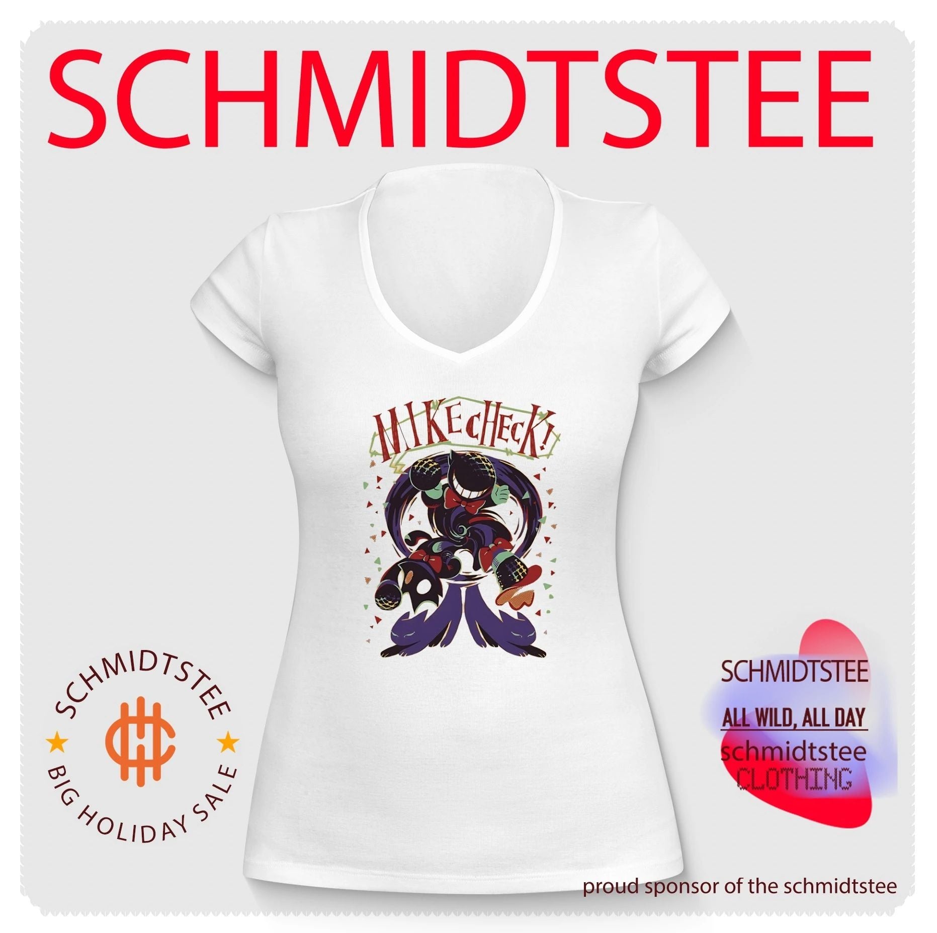Mike check graphic shirt