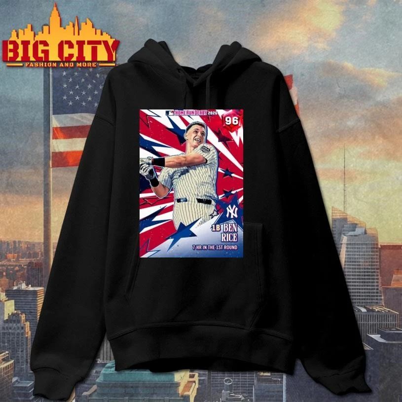New York Yankees Ben Rice 1B Home Run Derby 2026 Baseball Fan Shirt