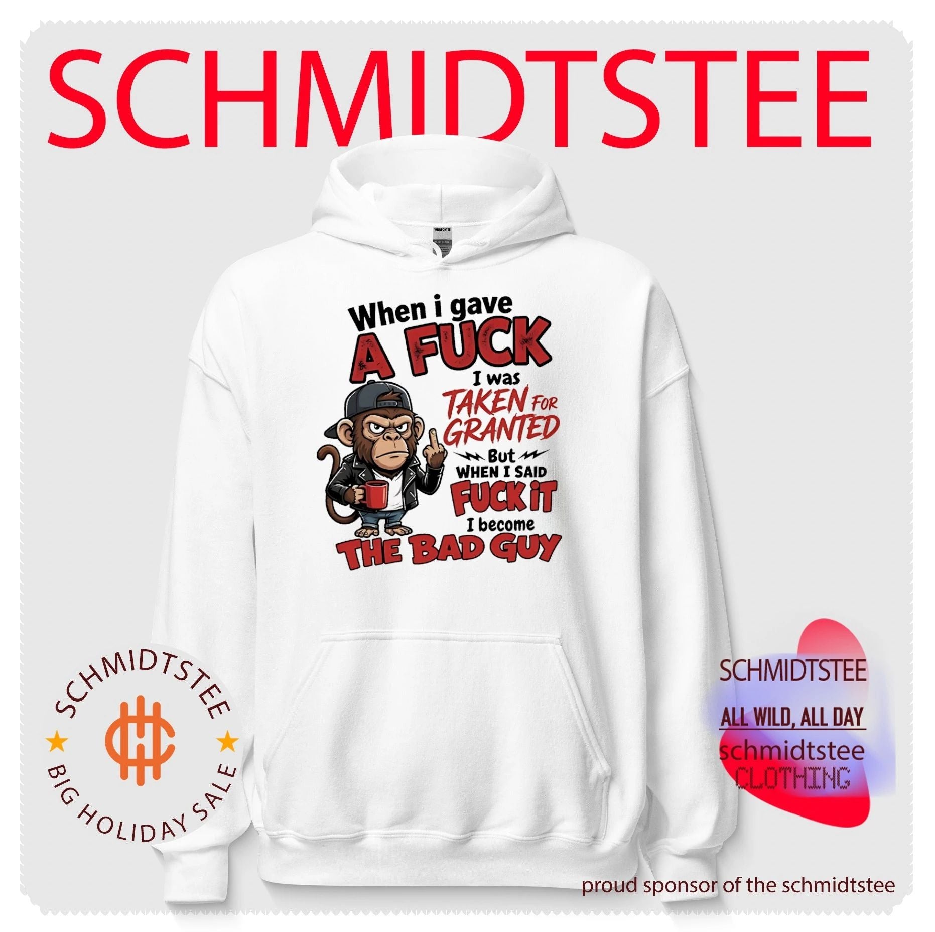 Monkey when I gave a fuck I was taken for granted but when I said fuck it I become the bad guy shirt
