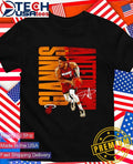 Giannis Antetokounmpo No. 7 Miami Heat Basketball Bold signature shirt