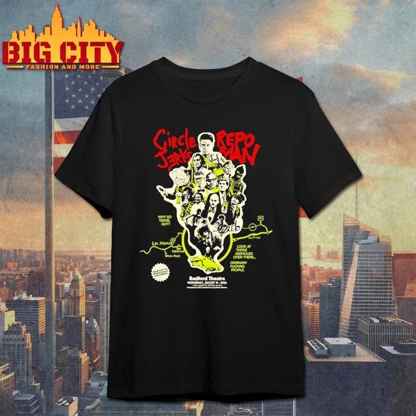 Circle Jerks Repo Man Detroit Redford Theatre Punk Rock Gig Poster Shirt