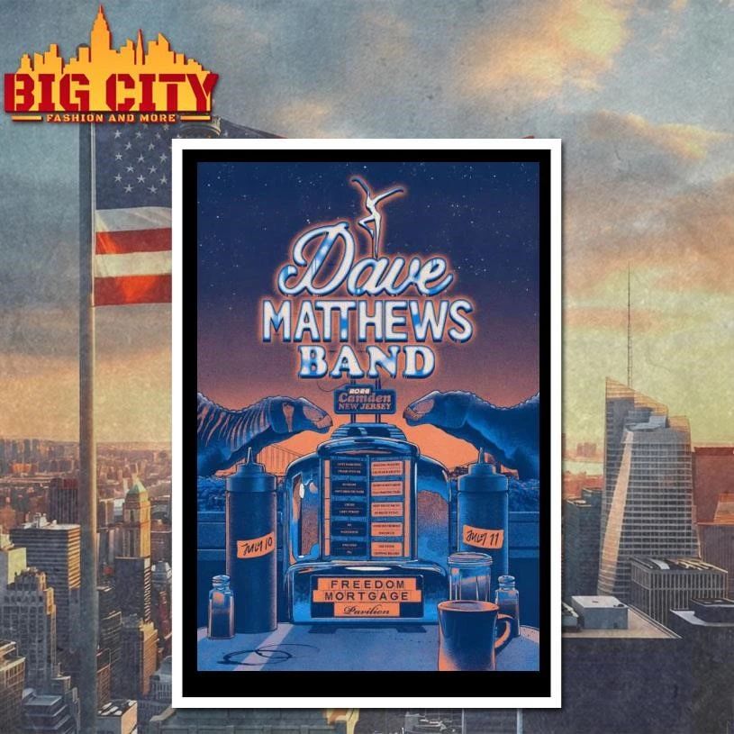 Dave Matthews Band Camden Tour On Jul 10-11 2026 Poster Shirt