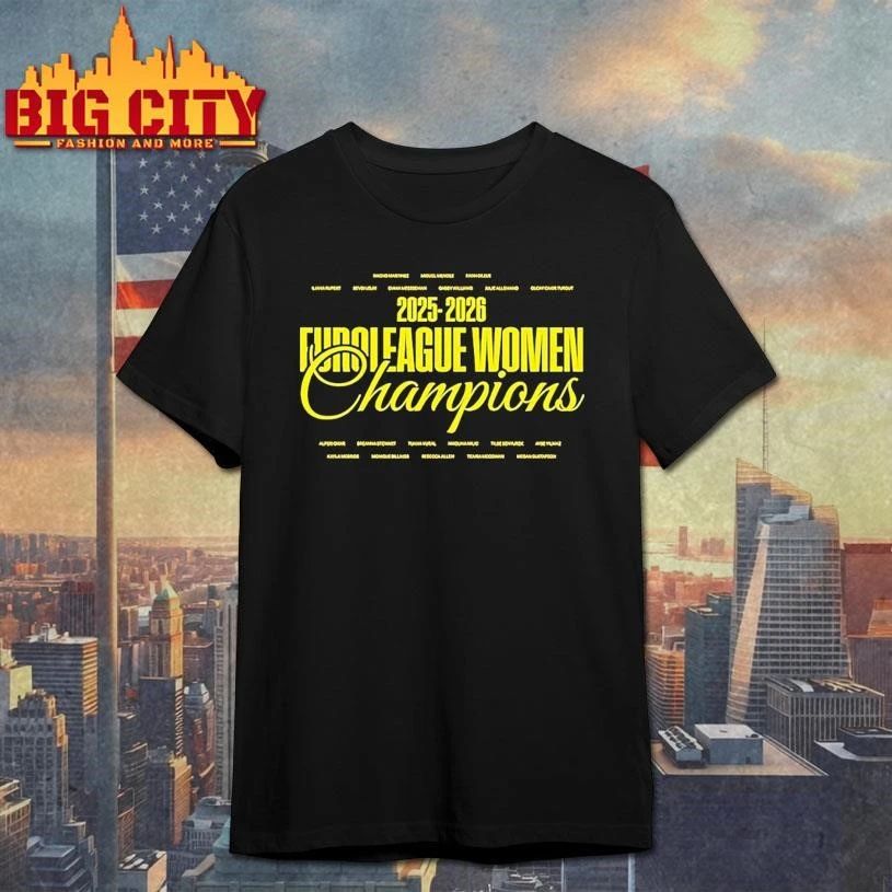 Breanna Stewart Emma Meesseman Euroleague Women Champions 2025 2026 Shirt