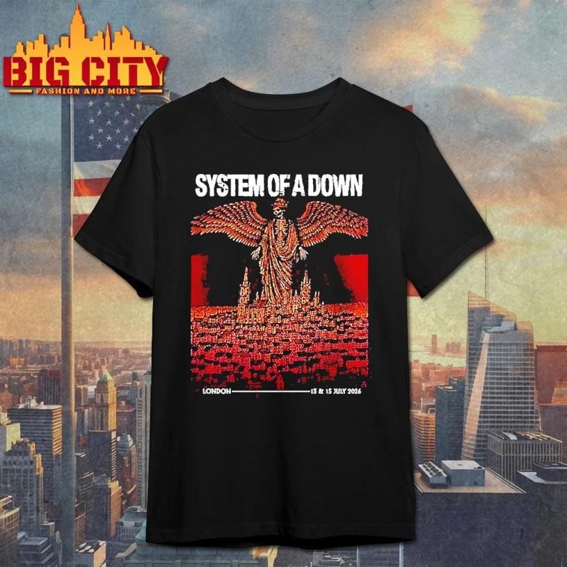 System Of A Down Soad London Uk 2026 Pop Up Shop At Tottenham Stadium On 13 And 15 2026 Shirt