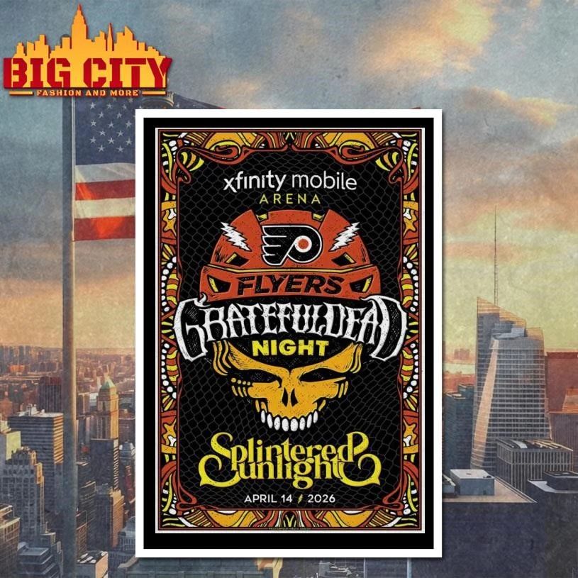 Grateful Dead Night at the Flyers on April 14th in Philadelphia, PA Poster Shirt