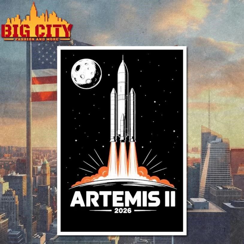 Artemis II 2026 Launch To The Moon Space Shirt