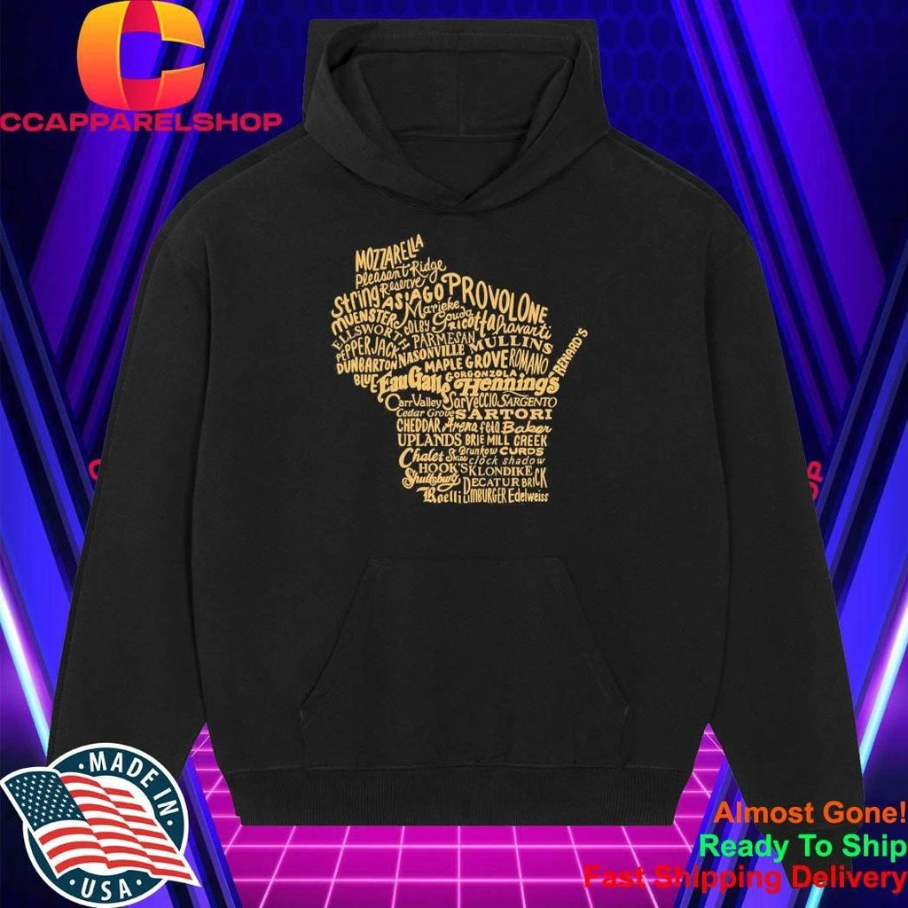 Wisconsin Cheese Map Shirt