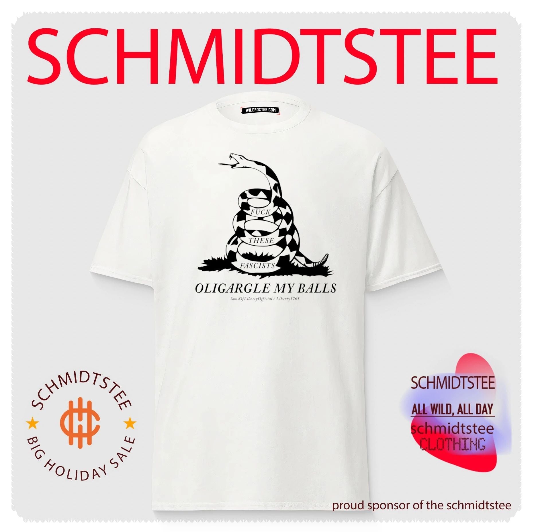 Fuck These Fascists Oligargle My Balls Gadsden Flag Shirt
