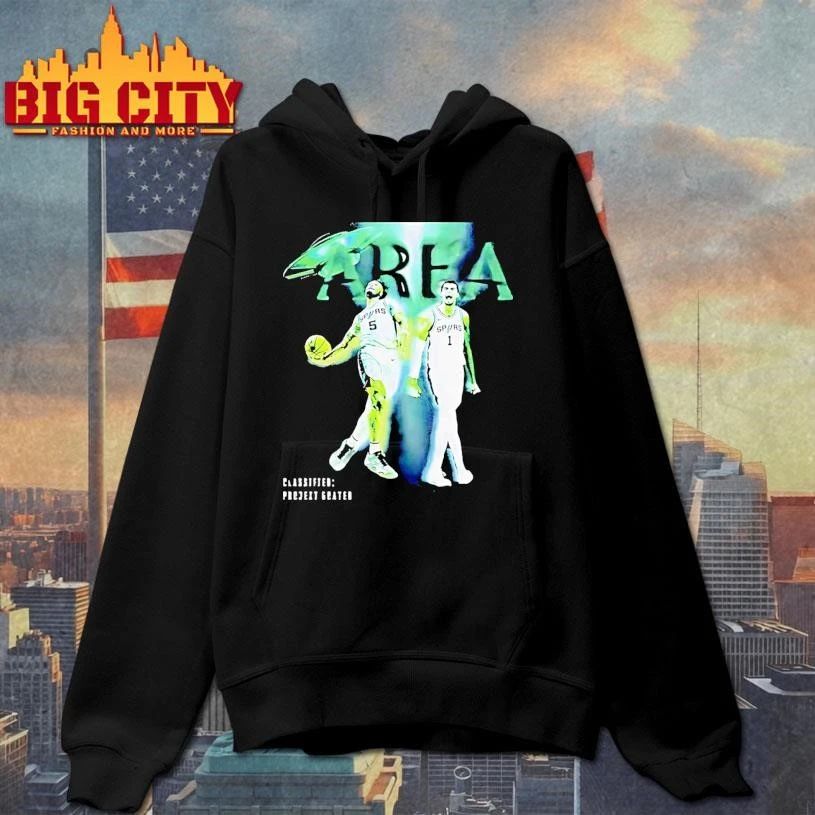 Victor Wembanyama And Stephon Castle San Antonio Spurs Basketball Ufo Area Shirt
