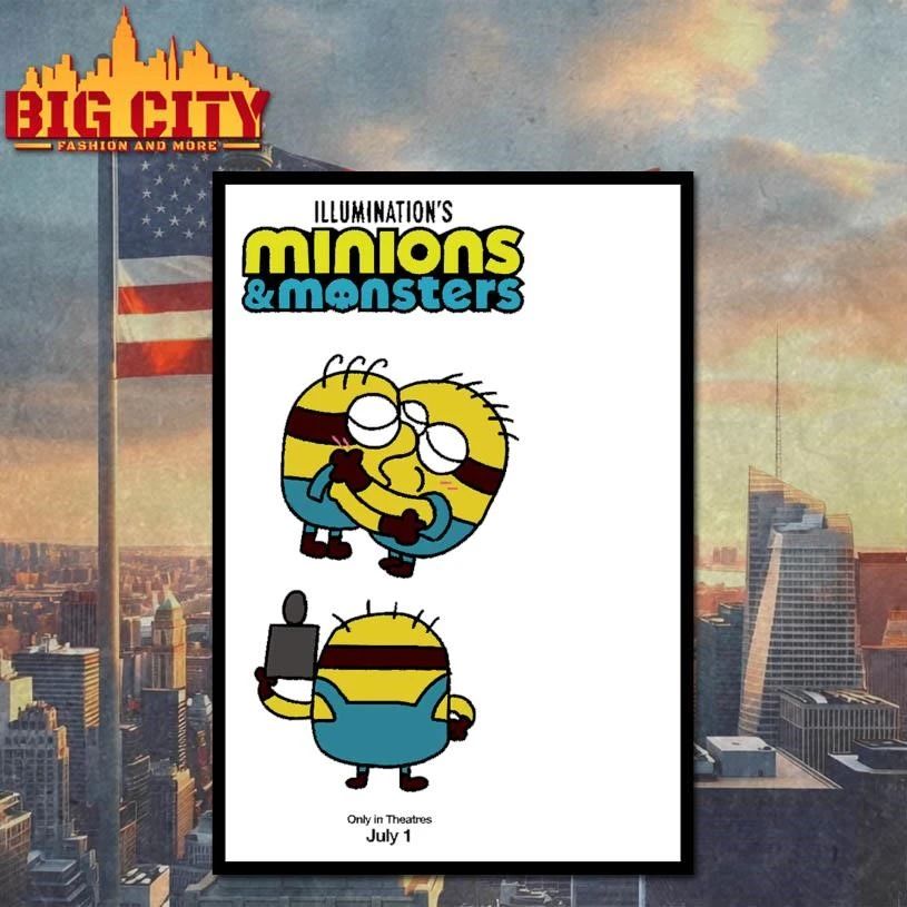 Illumination Minions and Monsters Hugging Only In Theatres July 1 Shirt