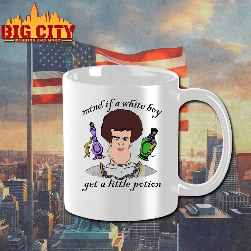 Mind If A White Boy Get A Little Potion Funny Graphic Shirt