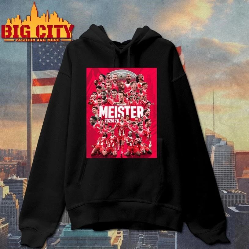 Congrats Bayern Munich Champions Bundesliga 2025 26 Deutscher Meister 2026 Poster Shirt
