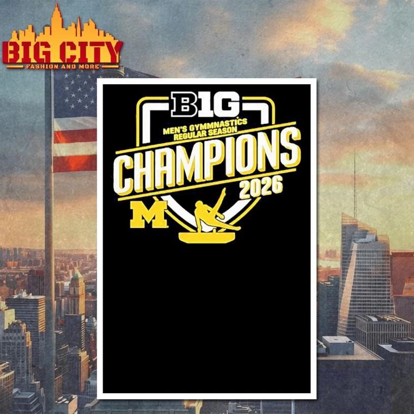 Michigan Wolverines 2026 Men’s Gymnastics Big Ten Champions Shirt