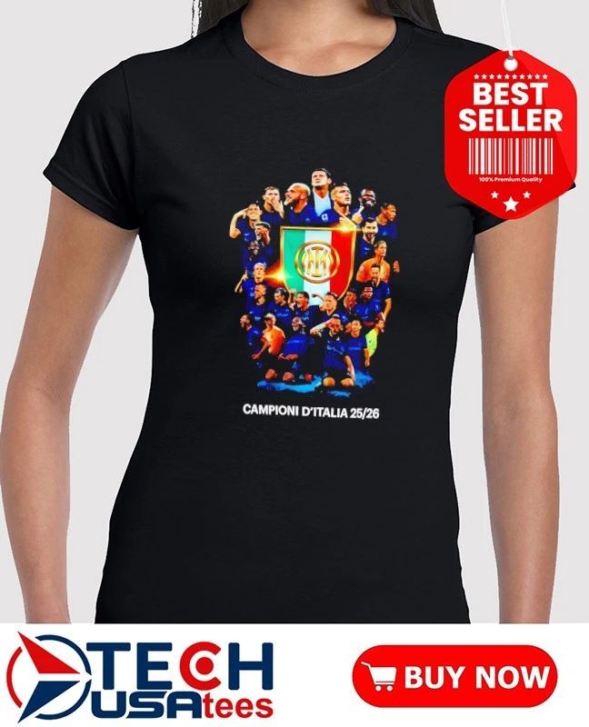 Inter Milan Campioni D’Italia 2025-2026 graphic shirt