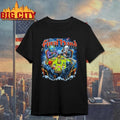 The Final Hand Grim Reaper Skeleton Devil Earth Poker Game Vintage Metal Graphic Shirt
