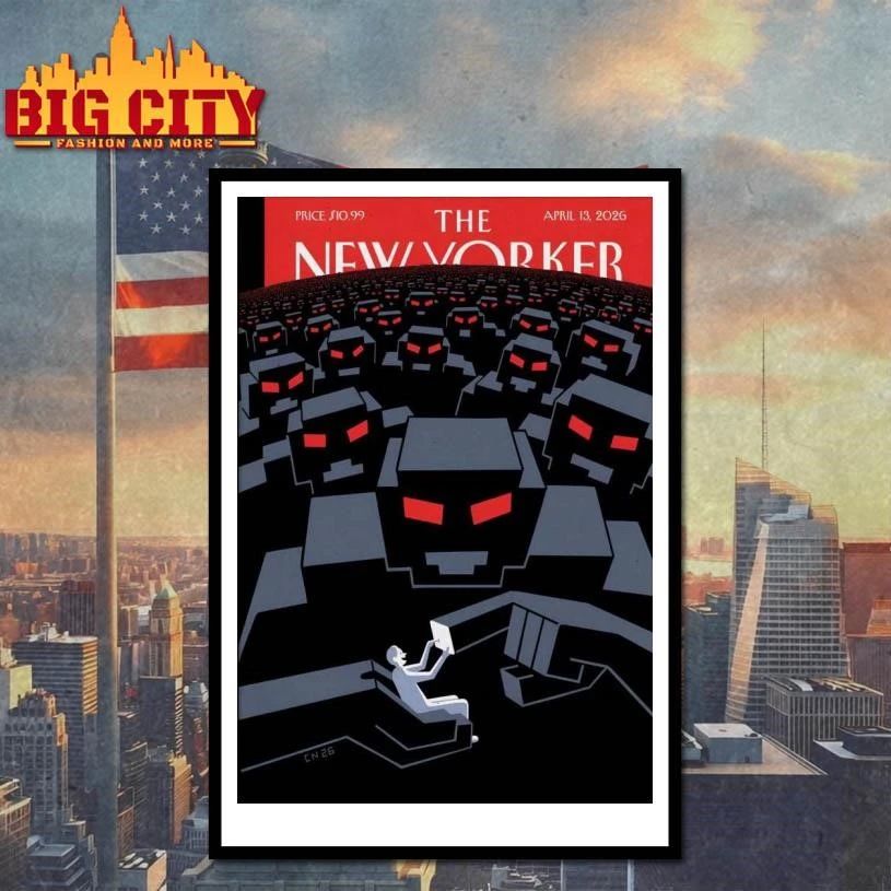 The New Yorker Apr 13 2026 Christoph Niemann’s “New Horizons” Poster Shirt