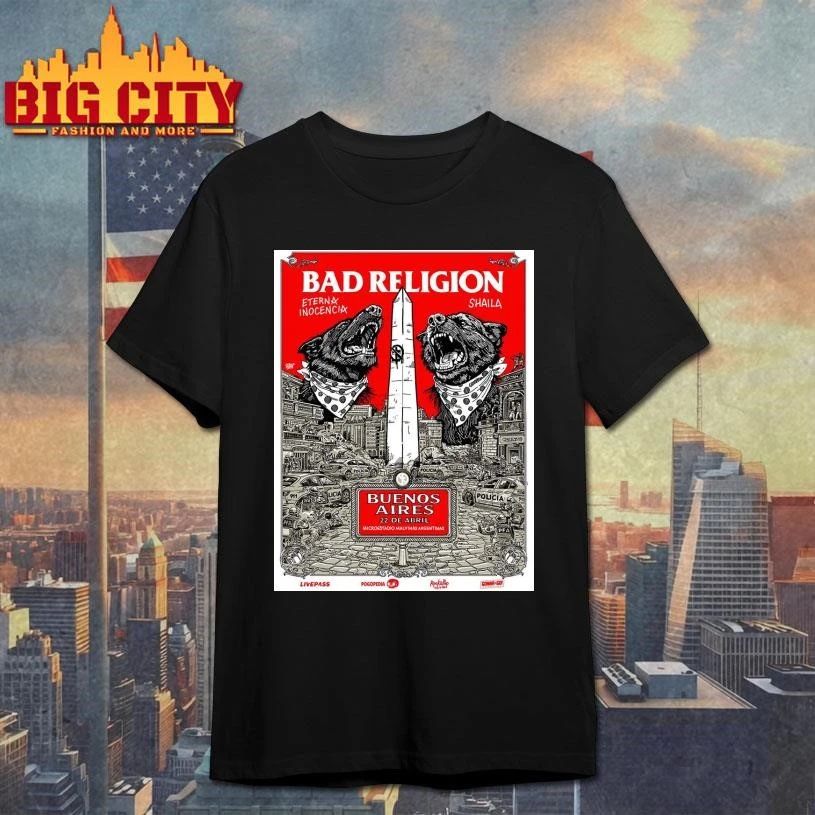 Bad Religion Buenos Aires Argentina 2026 Event Poster On April 22 2026 Home Decor Poster Shirt