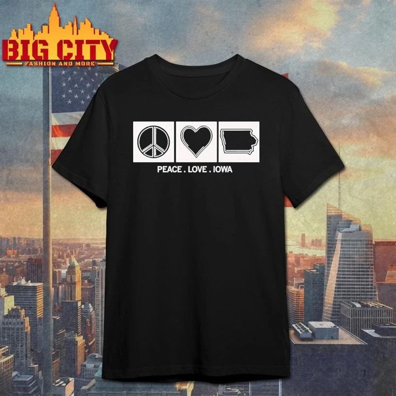 Peace love iowa shirt