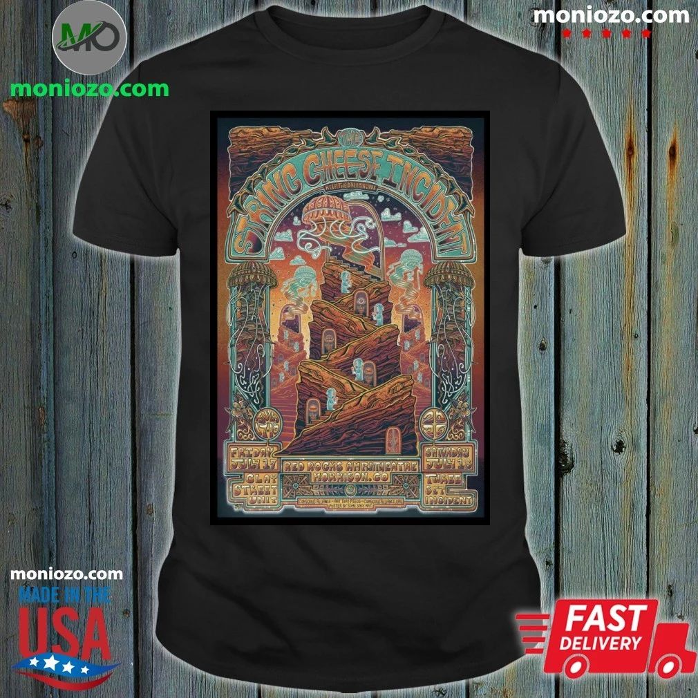 The String Cheese Incident Red Rocks Amphitheatre 2026 Tour Poster T-Shirt