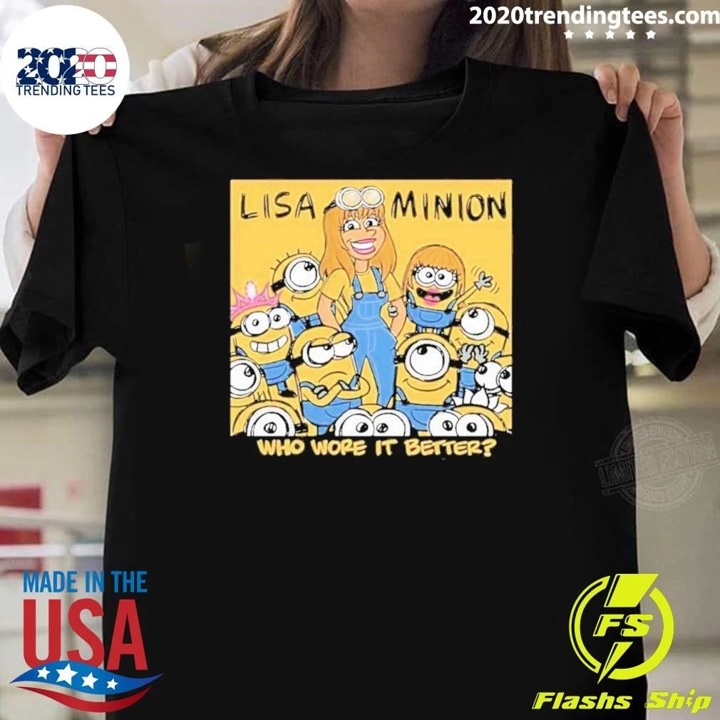 Lisa x Minions Who Wore It Better Ba-ba-ba-bananas For Lalalalisa Vintage Shirt