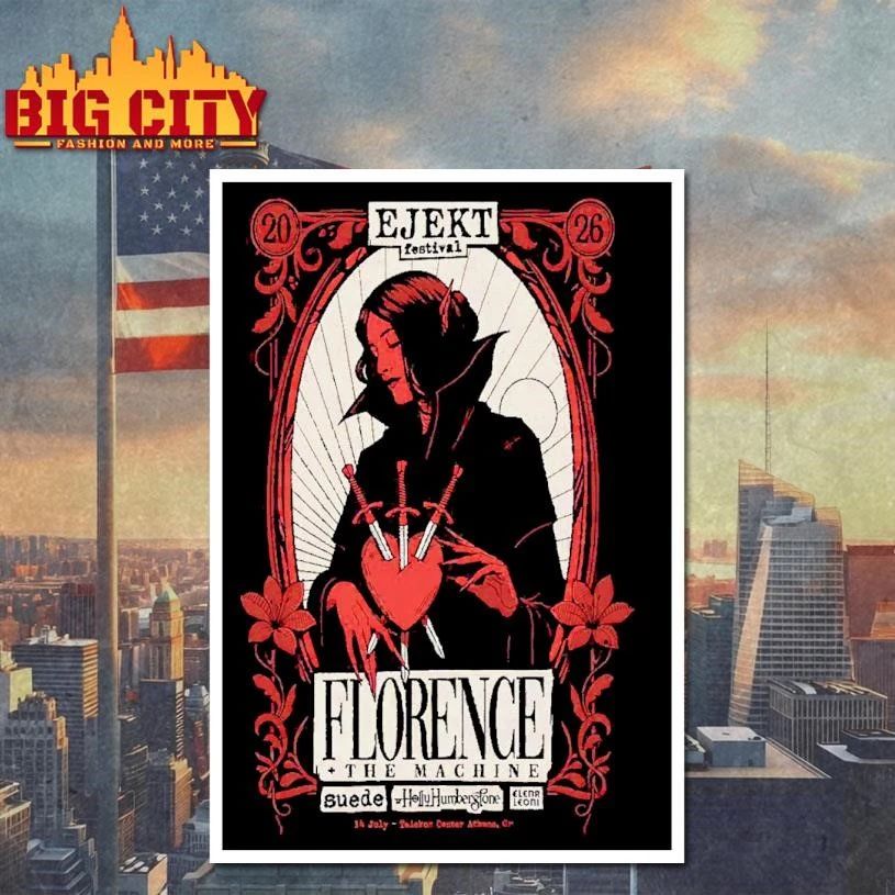 Florence Jul 14 2026 In Marousi, Greece Poster Shirt