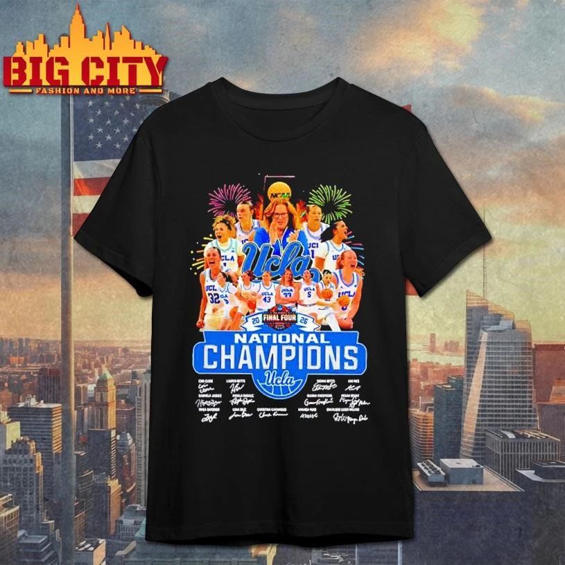 Ucla Bruins Women’s Basketball National Champions 2026 Signature Shirt