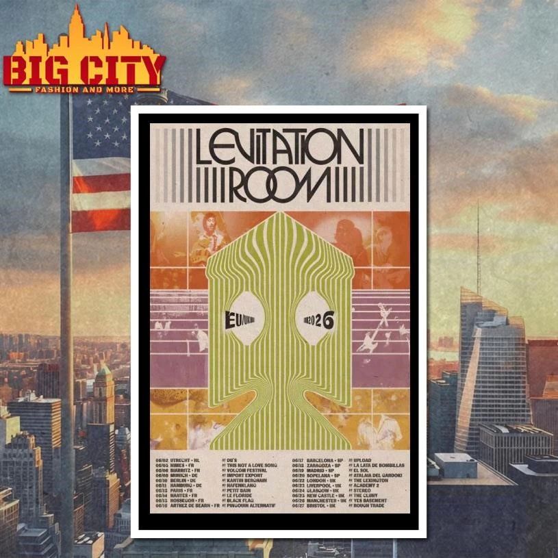Levitation Room EU-UK 2026 Shows Poster Shirt