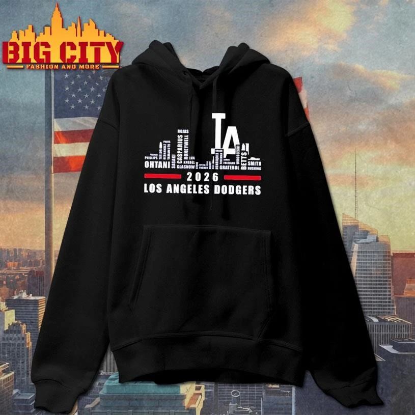 Los Angeles Dodgers 2026 greatest of all time players city skyline Shirt